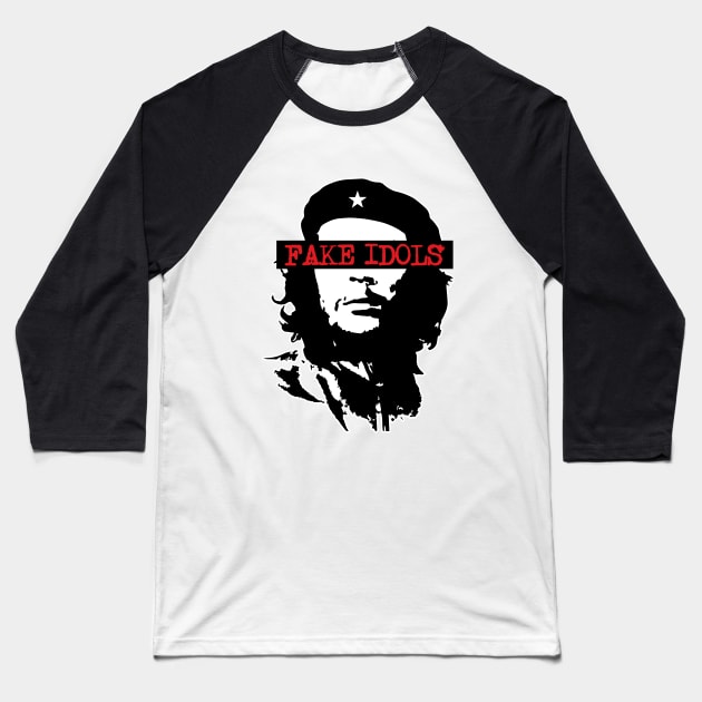 Fake Idols - Che Guevara Baseball T-Shirt by euglenii